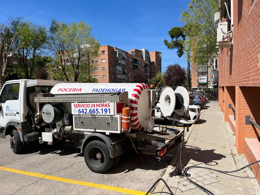 Camión bomba de FadeHogar para inspección para desatascos