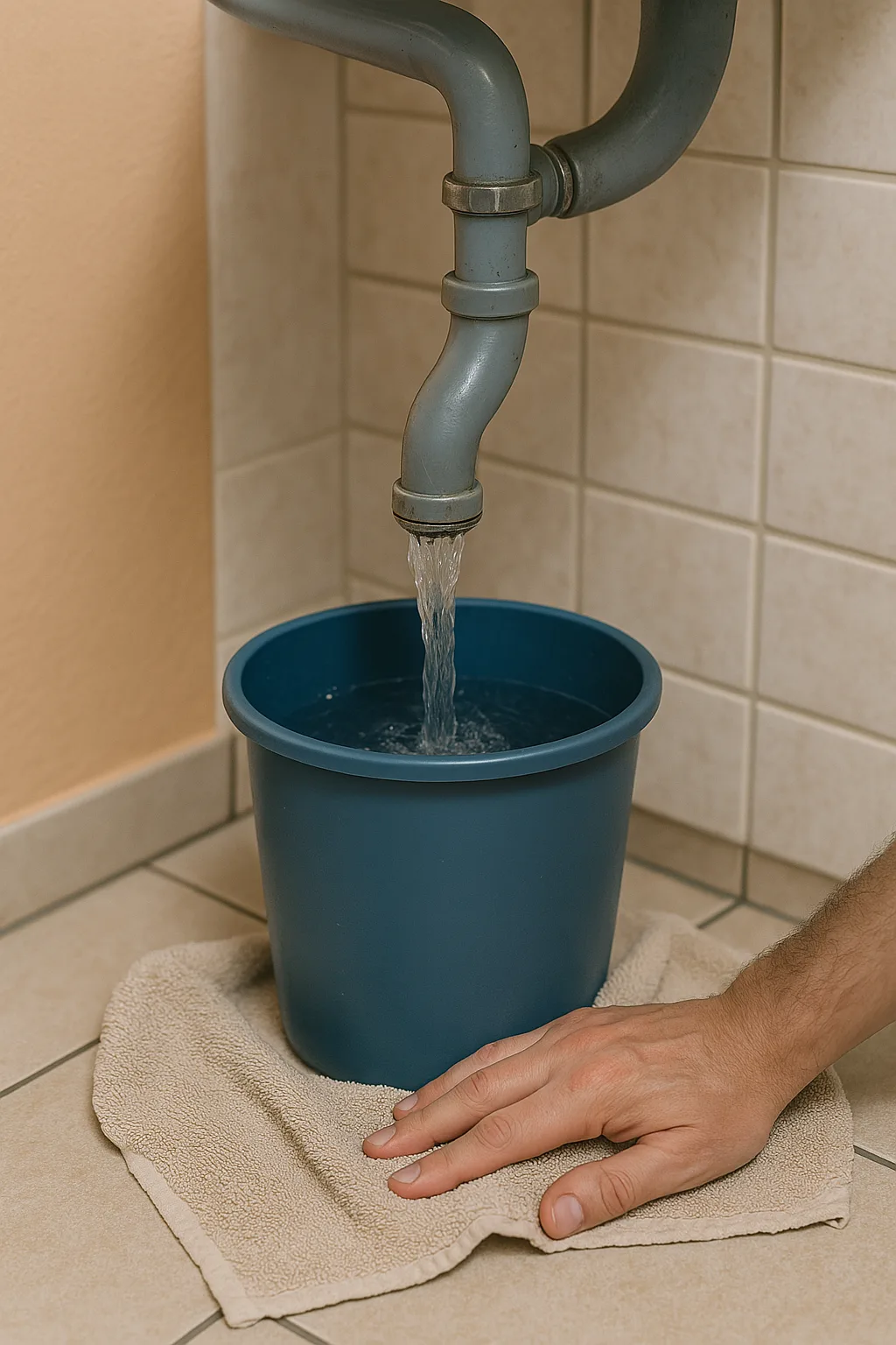 alt="fontanero urgente en Madrid reparando fuga de agua
